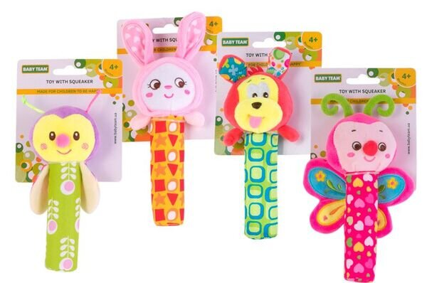 Іграшка Baby Team 8500 з пищалкою в асортименті