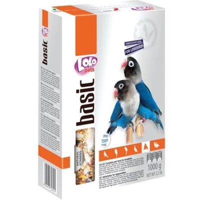 Корм повнораціонний Lolo Pets для нерозлучників, 1 кг