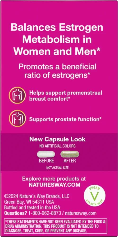 Метаболізм естрогенів DIM-Plus Nature's Way DIM-Plus Estrogen Metabolism, 120 вегетаріанських капсул