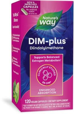 Метаболізм естрогенів DIM-Plus Nature's Way DIM-Plus Estrogen Metabolism, 120 вегетаріанських капсул