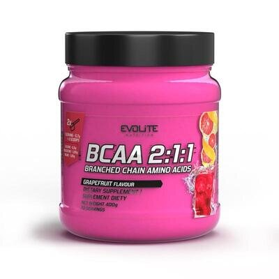 Амінокислоти Evolite Nutrition BCAA 2:1:1 грейпфрут, 400 г