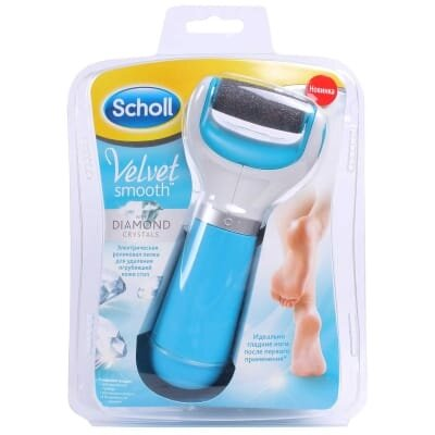 Пилка роликова електрична Scholl Velvet Smooth для видалення загрубілої шкіри ступнів