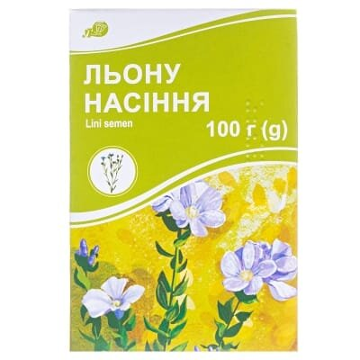 Льону насіння по 100 г у пач. з внут. пак.