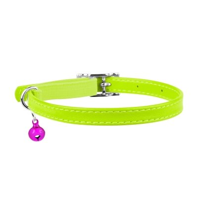 Нашийник для кошенят Collar 32485 WAUDOG Glamour з резинкою, ширина 9 мм довжина 22-30 см, зелений