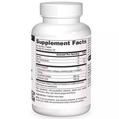 Гіалуронова кислота Source Naturals Hyaluronic Acid 50 мг таблетки №60