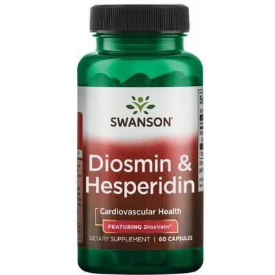 Діосмін та гесперидин Swanson Diosmin & Hesperidin DiosVein, 60 капсул
