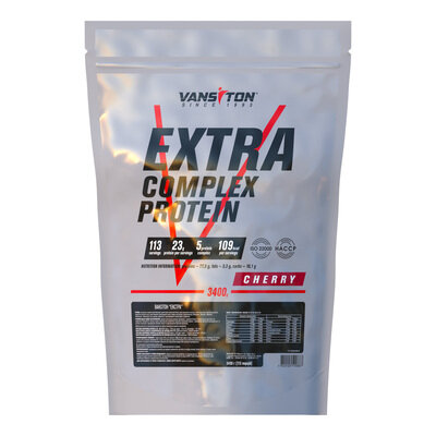 Протеїн Vansiton Extra Complex Protein, вишня, 3,4 кг