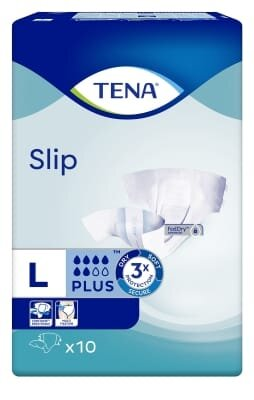 Підгузки для дорослих Tena Slip Plus Large, 10 штук