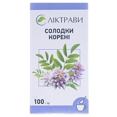 Солодки корені по 100 г у пач. з внут. пак.
