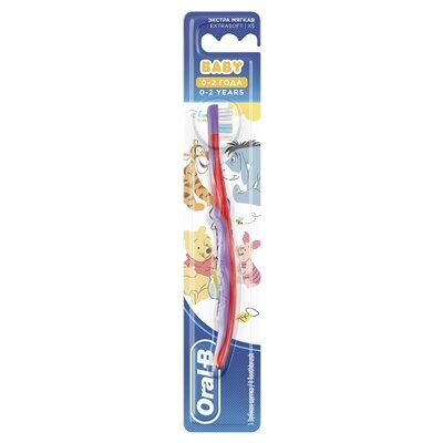 Зубна щітка Oral-B Baby, 0-2 роки, з Вінні-Пухом, 1 штука