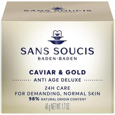 Крем-догляд Sans Soucis Caviar & Gold 24-год антивіковий для нормальної шкіри, 50 мл