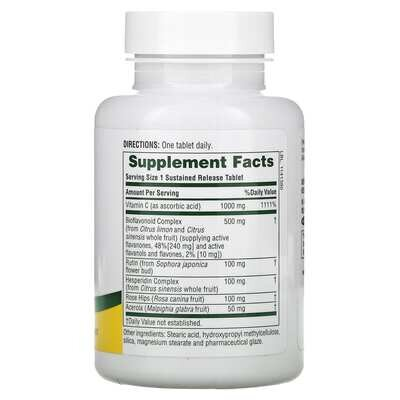 Вітамін С з біофлавоноїдами Nature's Plus Super C Complex 1000/500 мг, 60 таблеток
