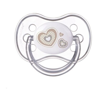 Пустушка силіконова Canpol Babies Newborn baby симетрична 22/582_bei, 18+ місяців, 1 шт