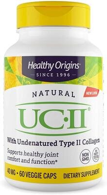 Колаген II типу неденатурований Healthy Origins UC-II with Undenatured Type II Collagen 40 мг, 60 вегетаріанських капсул