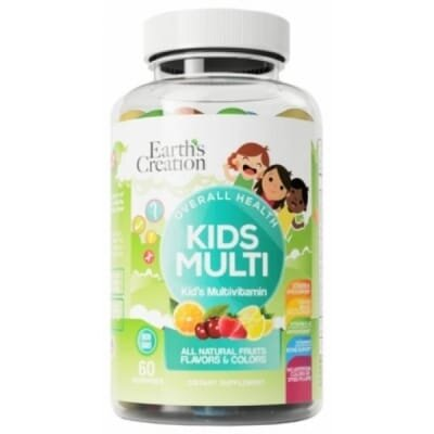 Мультивітаміни дитячі Earth's Creation Kids Multivitamin, 60 жувальних цукерок