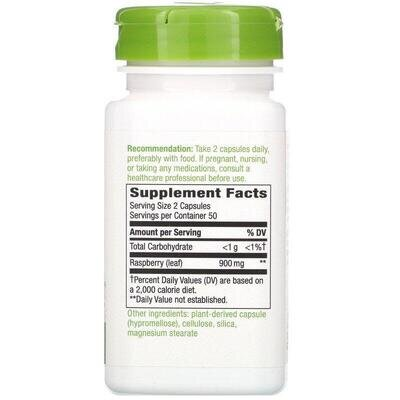 Червоної малини листя Nature's Way Red Raspberry 900 мг, 100 капсул