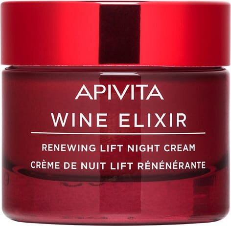 Крем-ліфтинг для обличчя Apivita Wine Elixir нічний для відновлення шкіри, 50 мл