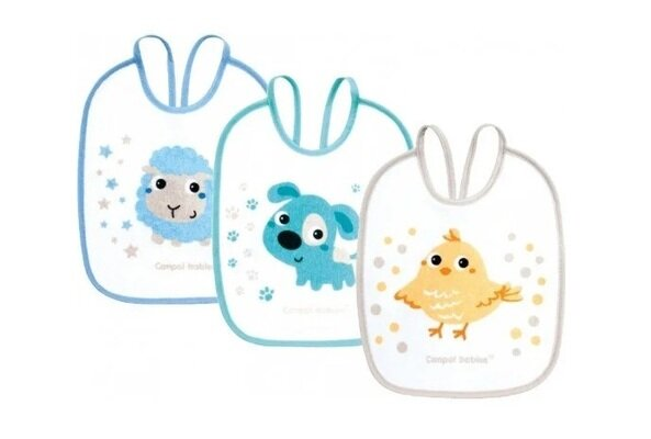 Слинявчик Canpol babies бавовняно-клейончатий, 2/103, 3 шт