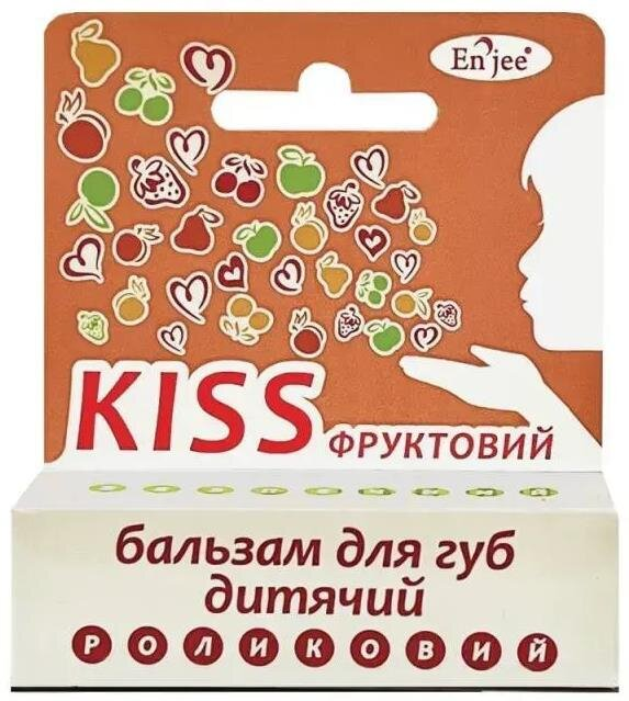 Бальзам для губ дитячий Enjee Kiss Фруктовий, 6 мл