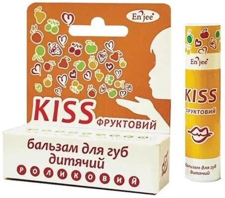Бальзам для губ дитячий Enjee Kiss Фруктовий, 6 мл