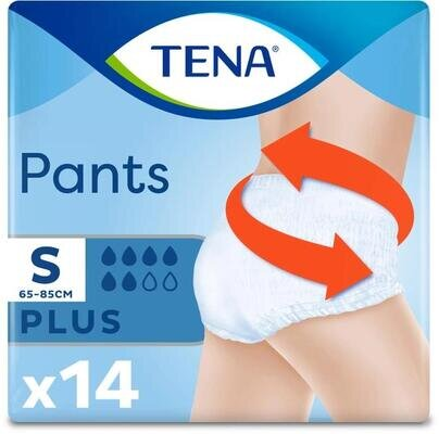 Підгузки-трусики Tena Pants Plus S, 14 штук