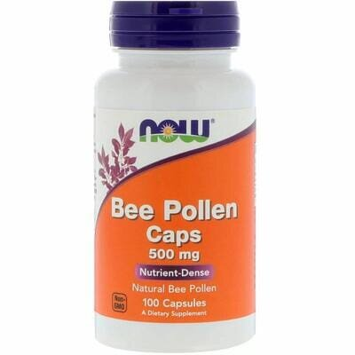 Бджолиний пилок NOW Bee Pollen 500 мг капсули №100
