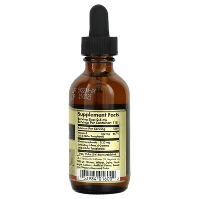 Вітамін Е Solgar Liquid Vitamin E рідкий, 59 мл
