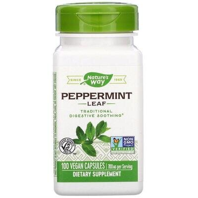 М'яти перцевої листя Nature's Way Peppermint 700 мг, 100 капсул