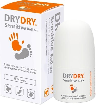Дезодорант Dry Dry Sensitive Roll-On для чутливої шкіри, 50 мл