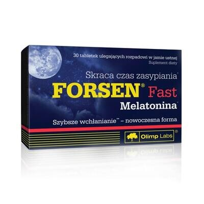 Дієтична добавка для покращення сну Olimp Forsen Fast Melatonina, 30 таблеток