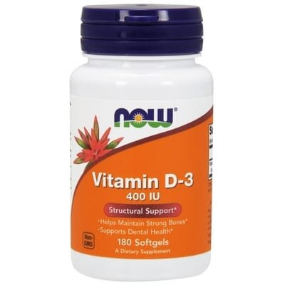 Вітамін Д-3 NOW Vitamin D-3 400 MО м'які капсули №180