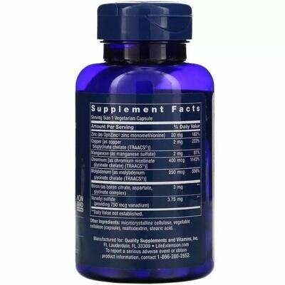 Комплекс мінеральний Life Extension Only Trace Minerals, 90 капсул