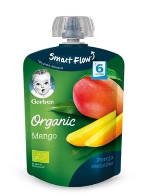 Пюре фруктове Gerber Organic манго, 90 г