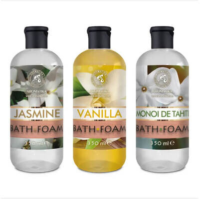 Набір пін для ванн Ароматика Vanilla, Jasmine, Monoi de Tahiti, 3 x 350 мл