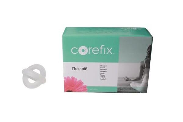 Песарій силіконовий акушерський Corefix Об’ємний перехресний, 55 мм