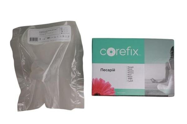 Песарій силіконовий акушерський Corefix Об’ємний перехресний, 55 мм