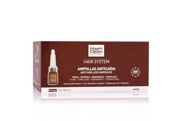 Ампули від випадіння волосся Martiderm Hair System, 14 шт х 3 мл