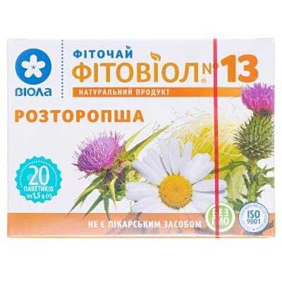Фіточай Фітовіол №13 Розторопша по 1.5 г №20 у філ.-пак.