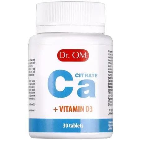 Кальцію Цитрат Кальцію + D3 Dr.OM таблетки №30