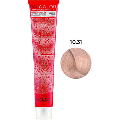 Крем-фарба для волосся Palco Professional Color № 10.31 платиновий блонд попелястий-золотистий 100 мл