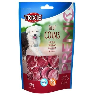 Ласощі для собак Trixie 31706 Premio Beef Coins з яловичиною, 100 г
