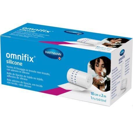Пластир медичний Omnifix Silicone еластичний нетканий на силіконовій клеєвій основі білий 10 см х 2 м, 1 штука