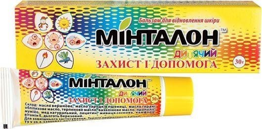 Мінталон дитячий бальзам по 30 г у тубах