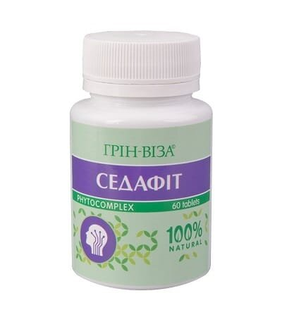 Седафіт Грін-Віза таблетки по 0,5 г №60