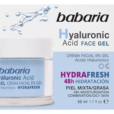 Крем для обличчя Babaria Hyaluronic Acid гідрогелевий з гіалуроновою кислотою, 50 мл