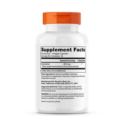 Артемізинін Doctor's Best Artemisinin, 90 капсул