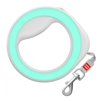 Повідець-рулетка для собак Collar WAUDOG R-leash, до 40 кг, світловідбивна стрічка, розмір S, 2,9 м