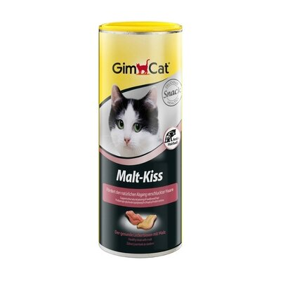 Вітаміни для котів GimCat Malt-Kiss (Поцілунки Мальт-Кіс) для виведення шерсті, 600 штук