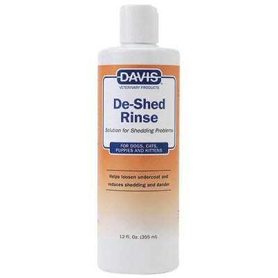 Ополіскувач Davis De-Shed Rinse для собак та котів, концентрат, 355 мл