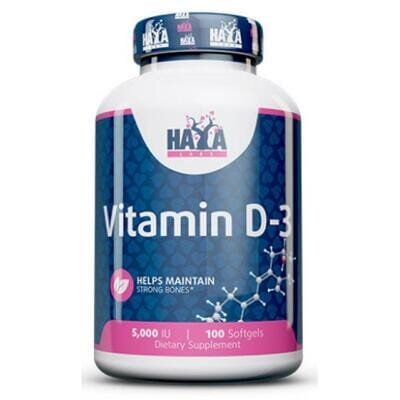 Вітамін Д3 Haya Labs Vitamin D-3 5000 IU капсули №100